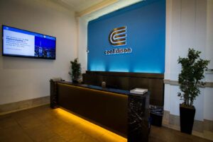 Con Edison Location: New York, NY Lighting Design: Acolyte LED Applications: Cove Lighting, Wall Grazing, Under Cabinet, Commercial Products: Static White RibbonLyte, custom Square Lens Linear fixture